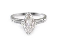 A Platinum and Diamond Ring, 2.40 dwts.