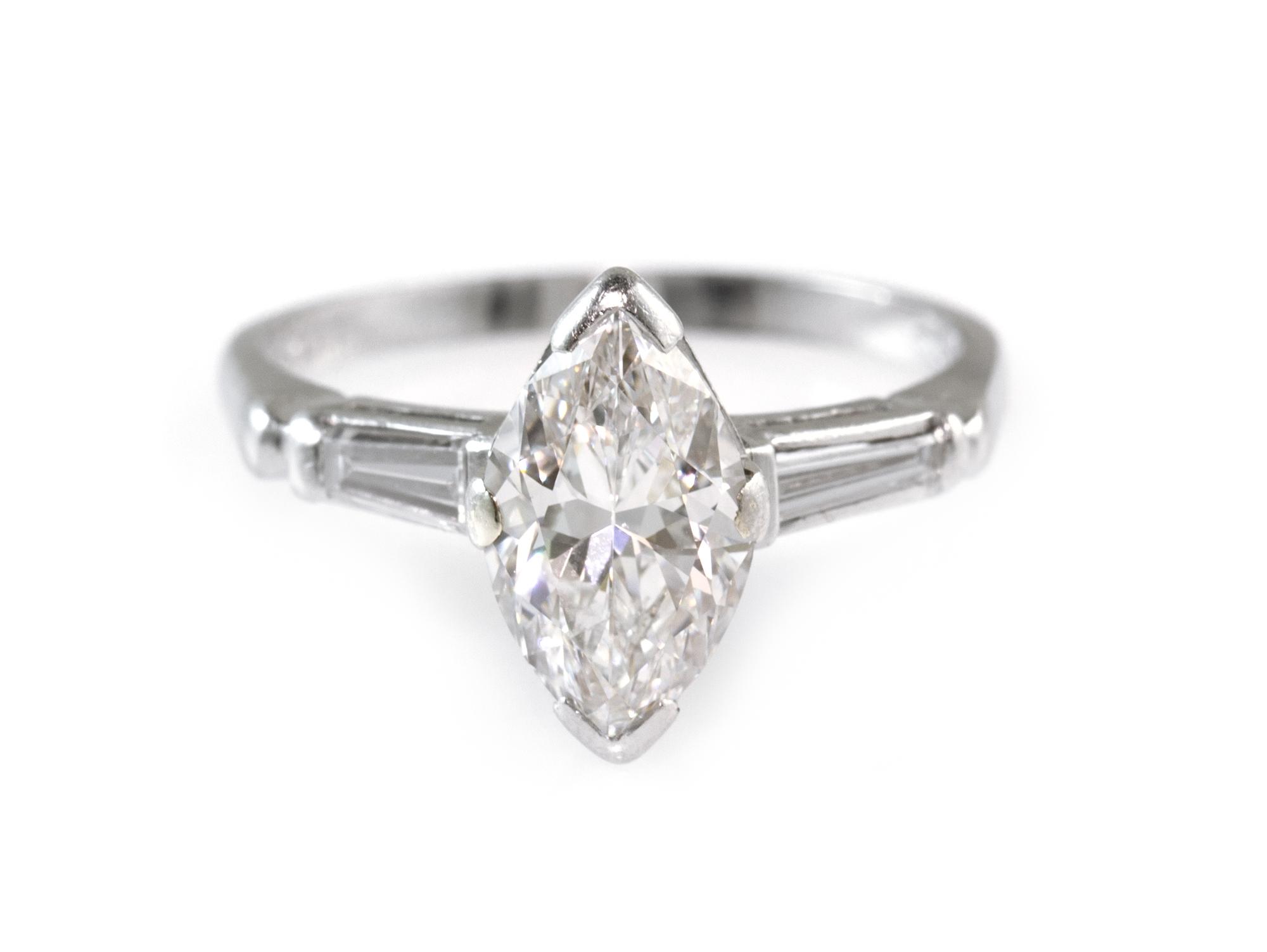 A Platinum and Diamond Ring, 2.40 dwts.