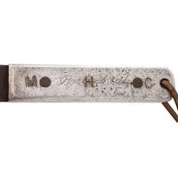 M.H. Cole Fighting Knife Archive with Two Cole Made Knives & Scabbards, Original Book Manuscript Drawings From Volumes III and IV as well as Additional Pre-Publication Paperwork
