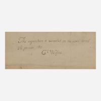 [Declaration of Independence] [Virginia] Wythe, George Autograph Note, signed
