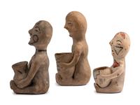 Tesuque Pottery Rain God Figures