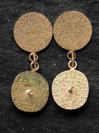 Tufa Cast 14K Gold and Turquoise Post Earrings