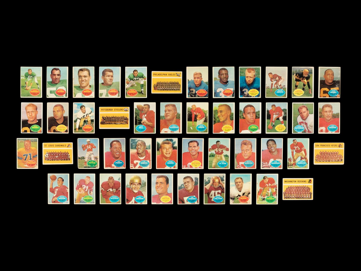 A Near Set of 1960 Topps Football Cards (130/132)