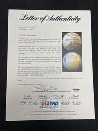 A 1927 Detroit Tigers Team Signed Autograph Baseball Featuring Hall of Famers Harry Heilmann, Heinie Manush and Charlie Gehringer (PSA Letter of Authenticity),