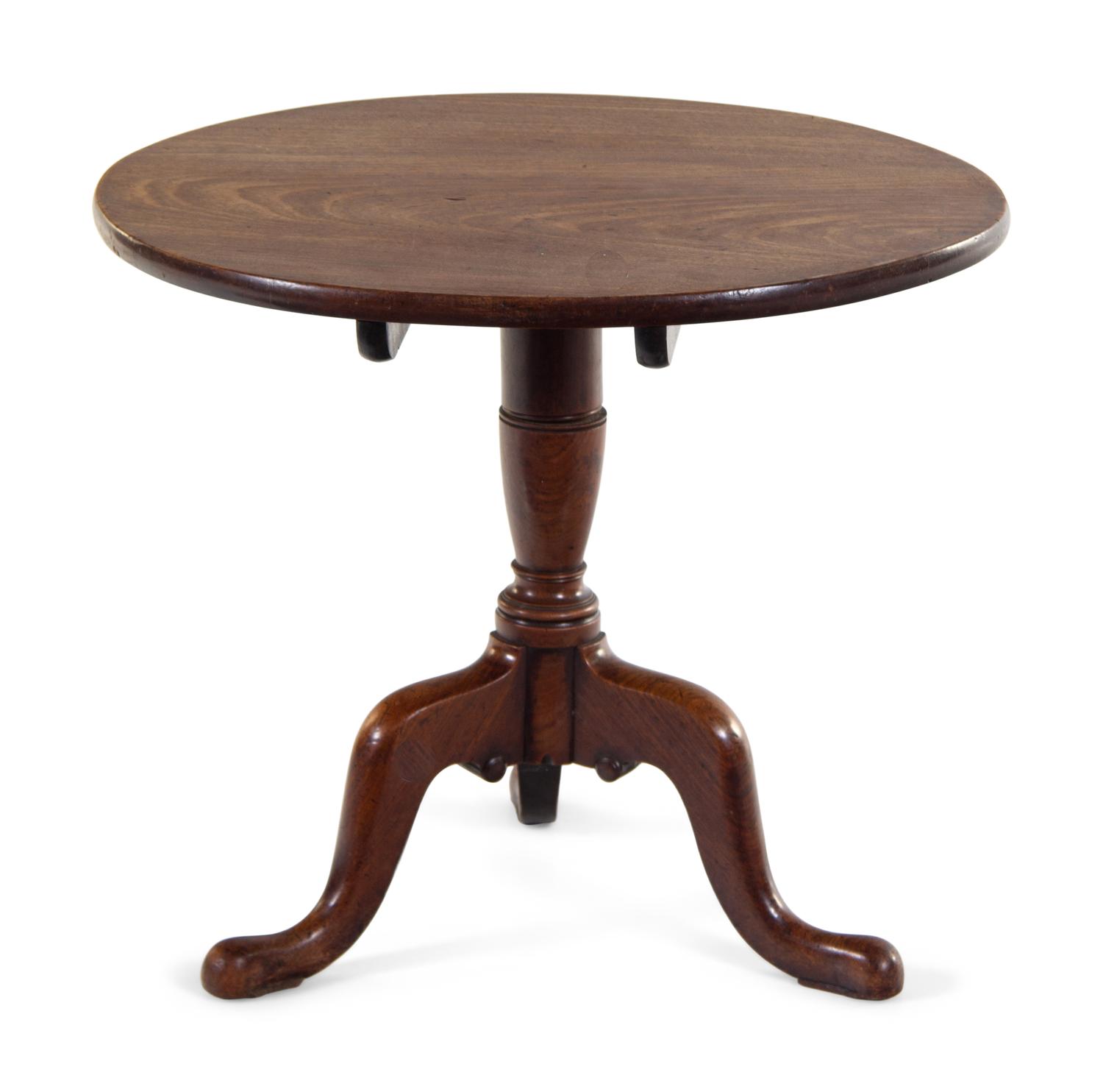 A George III Mahogany Tilt-Top End Table