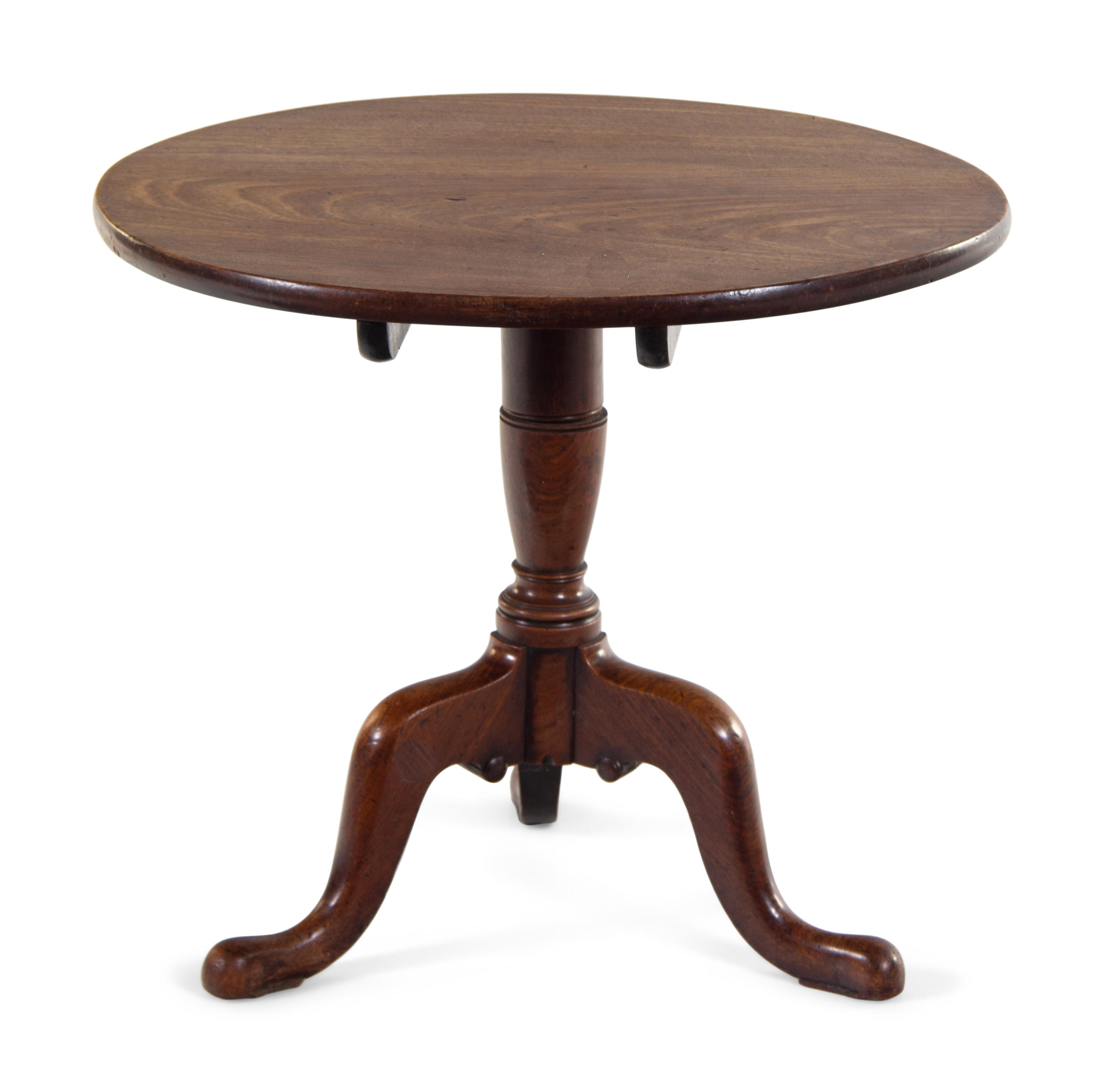 A George III Mahogany Tilt-Top End Table