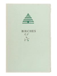 FROST, Robert (1874-1963). Birches [Bread Loaf Folder No. 3]. Middlebury, VT: Bread Loaf School of English, [1929].