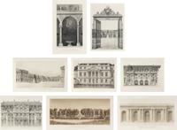 Views of Versailles and the Two Trianons (eight works)
