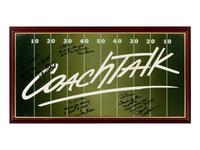 A Coach Talk Signed Autograph Poster Formerly Displayed at Mike Ditka’s Restaurant