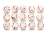 A Group of 15 Hall of Fame Signed Autograph Baseballs (Beckett Authentication Services BAS Certified),