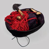 An Embroidered Silk Theatrical 'Dragon' Robe and an Official Hat