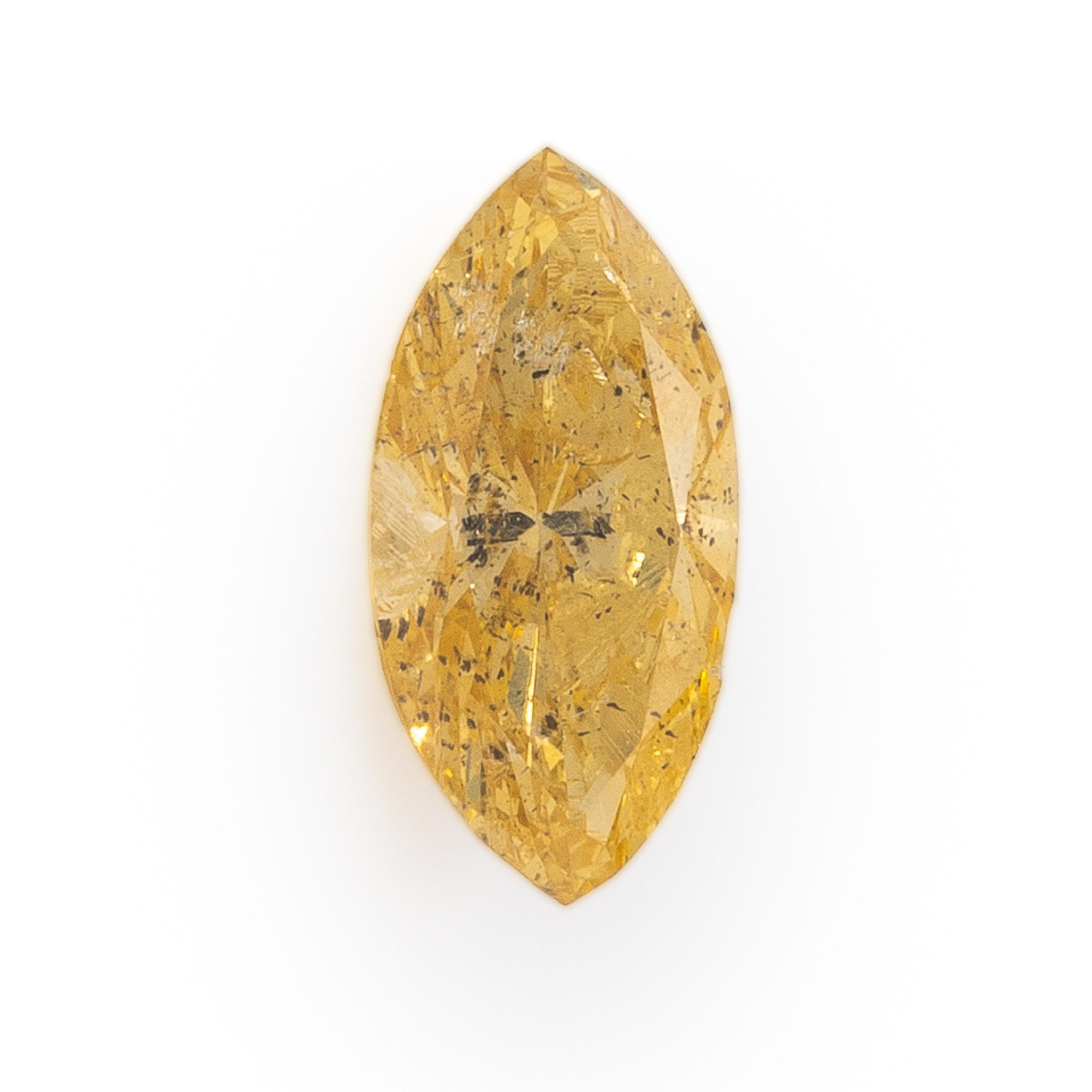 An Unmounted Fancy Intense Orange-Yellow Diamond