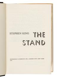 KING, Stephen (b. 1947). The Stand . Garden City, New York: Doubleday and Company, 1978.