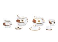 A Kornilov Bros. Porcelain Four-Piece Coffee Service