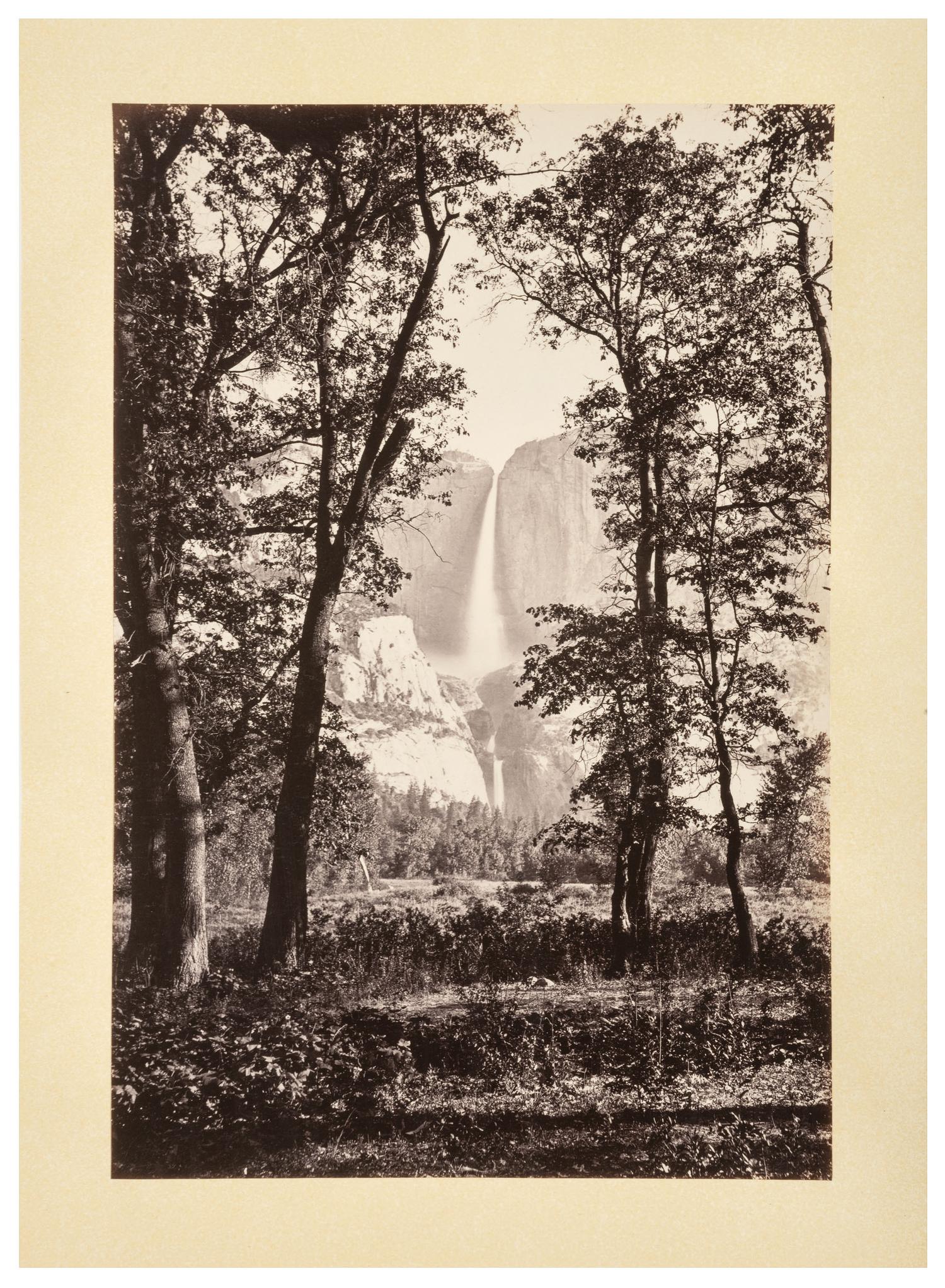 WATKINS, Carleton (1829-1916), photographer. Yo-semite Valley: Photographic Views of the Falls and Valley of Yo-semite in Mariposa County, California. San Francisco: N.p., 1863.