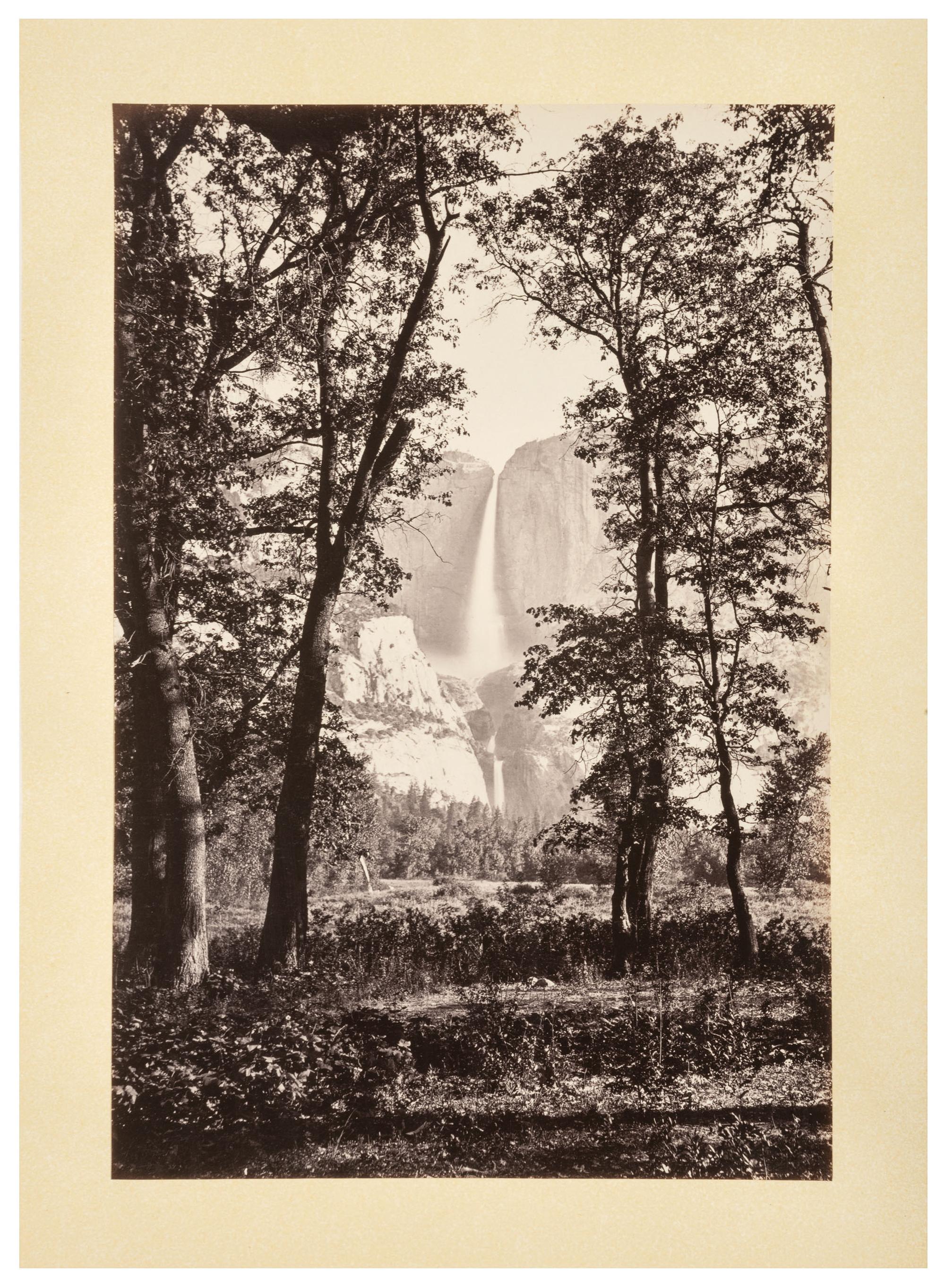 WATKINS, Carleton (1829-1916), photographer. Yo-semite Valley: Photographic Views of the Falls and Valley of Yo-semite in Mariposa County, California. San Francisco: N.p., 1863.
