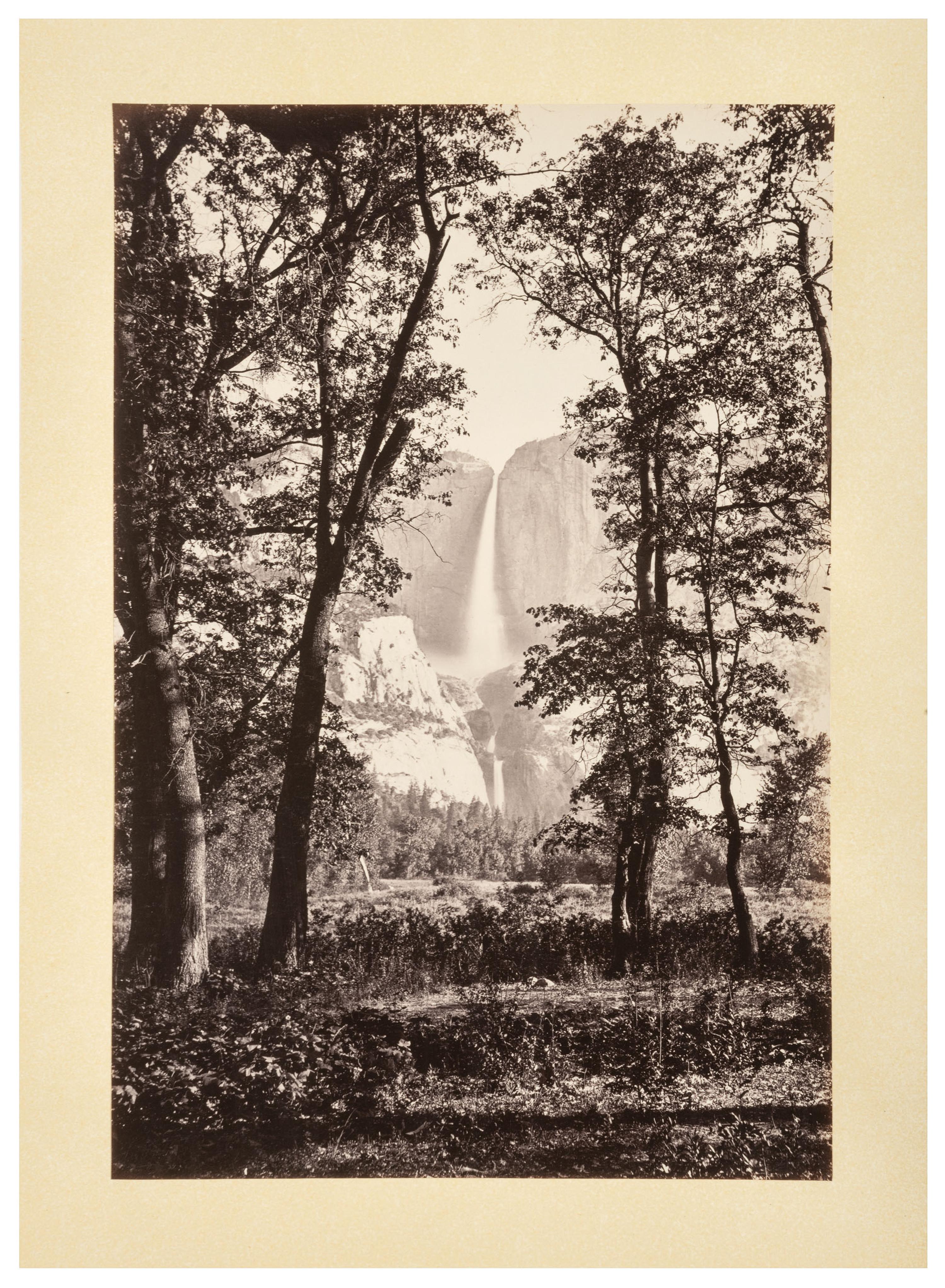 WATKINS, Carleton (1829-1916), photographer. Yo-semite Valley: Photographic Views of the Falls and Valley of Yo-semite in Mariposa County, California. San Francisco: N.p., 1863.