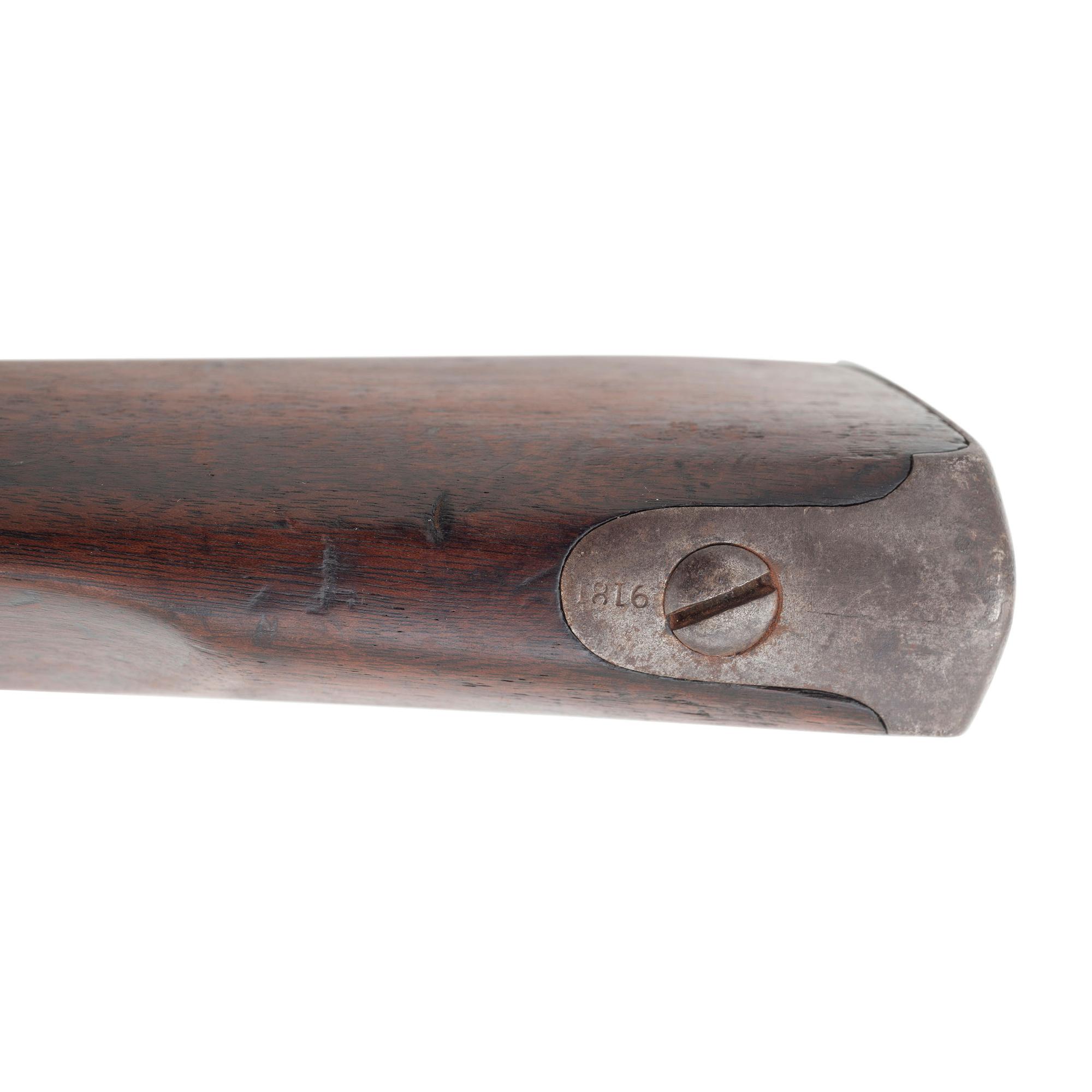 US Springfield Model 1815 Type II (1812 Type II) Flintlock Musket Dated 1816
