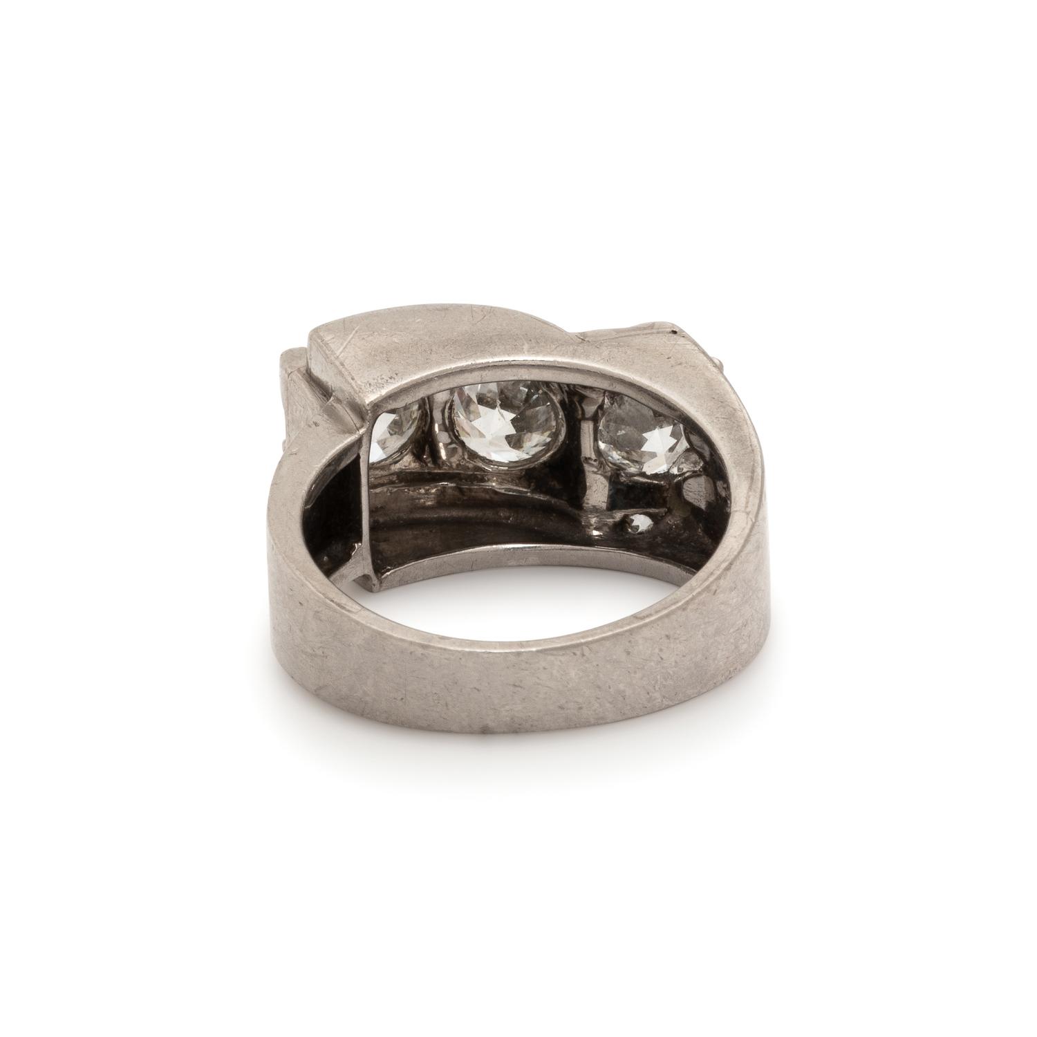 PLATINUM AND DIAMOND RING