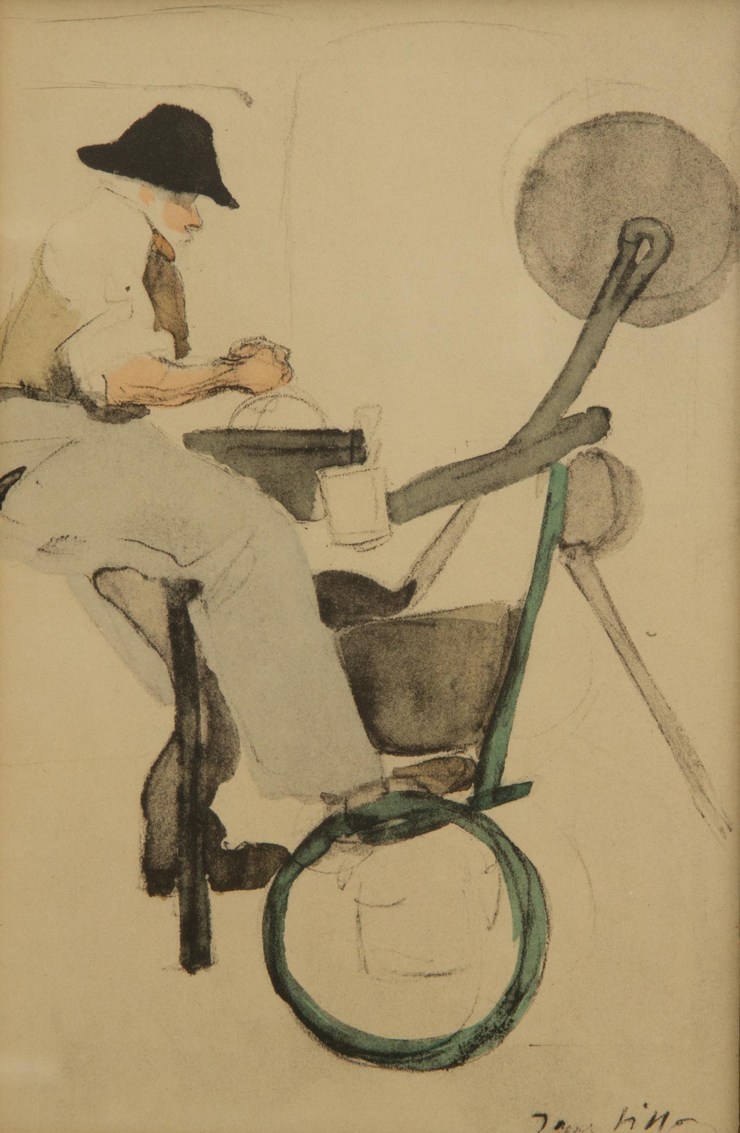 A Portfolio of Prints after Jacques Villon Framed size 18 x 18 inches.