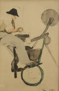 A Portfolio of Prints after Jacques Villon Framed size 18 x 18 inches.