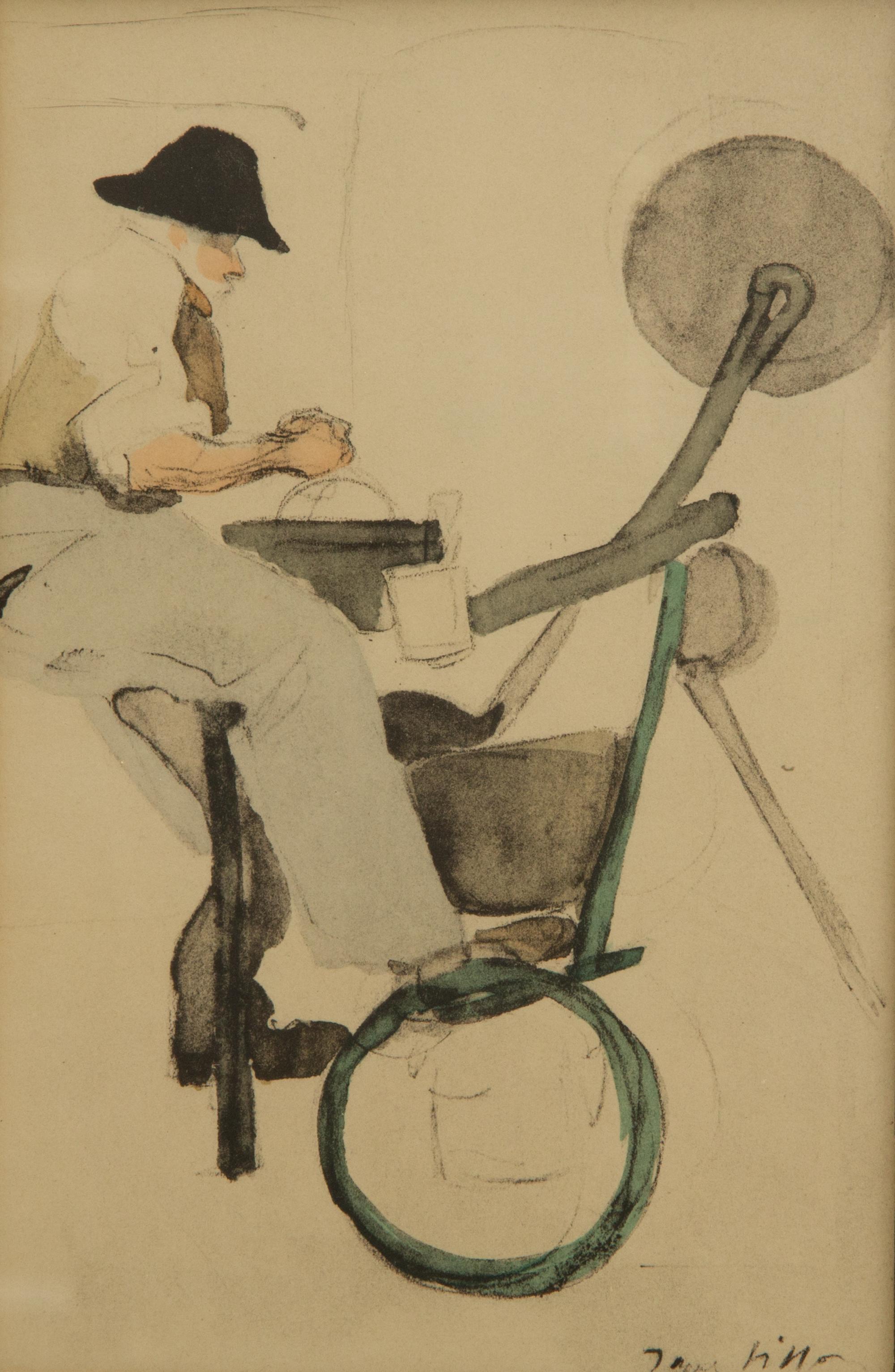 A Portfolio of Prints after Jacques Villon Framed size 18 x 18 inches.