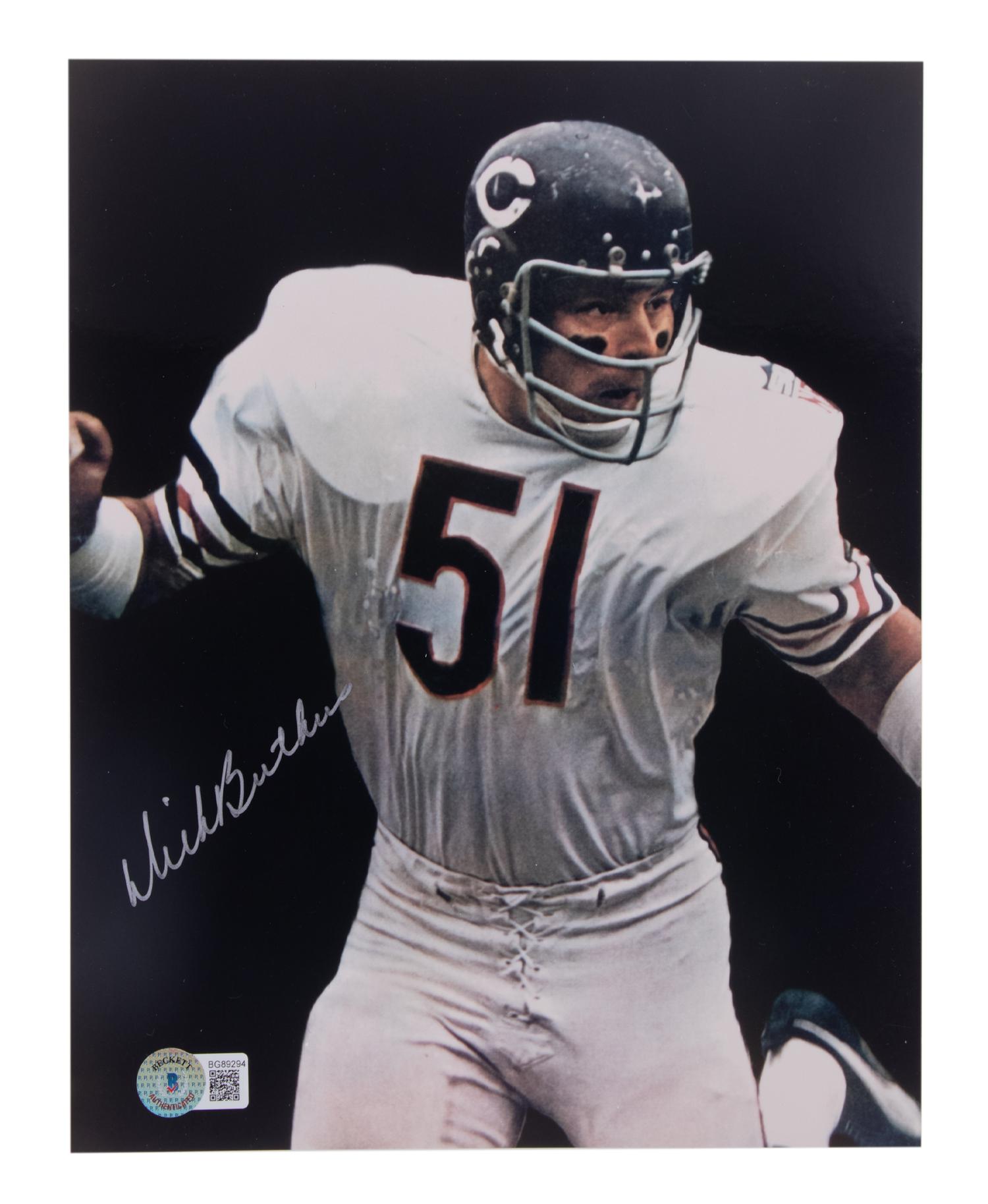 A Group of Gale Sayers and Dick Butkus Signed Autograph Photos (Beckett Authentication Services BAS Certified)