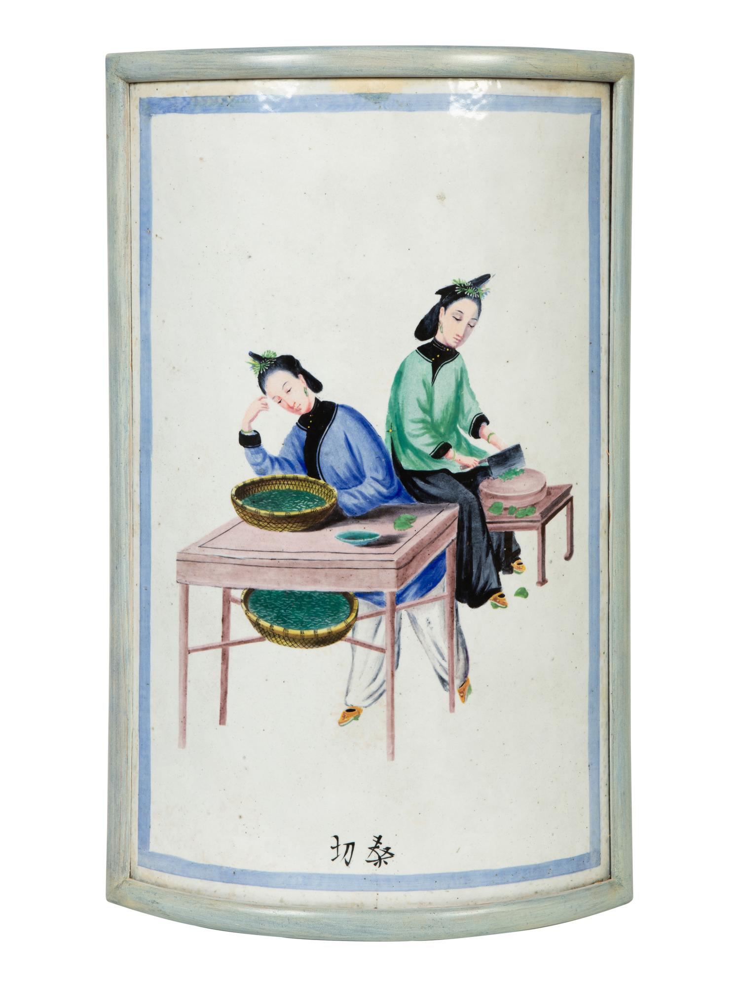 A Pair of Chinese Export Porcelain Panels — MID 19TH CENTURY