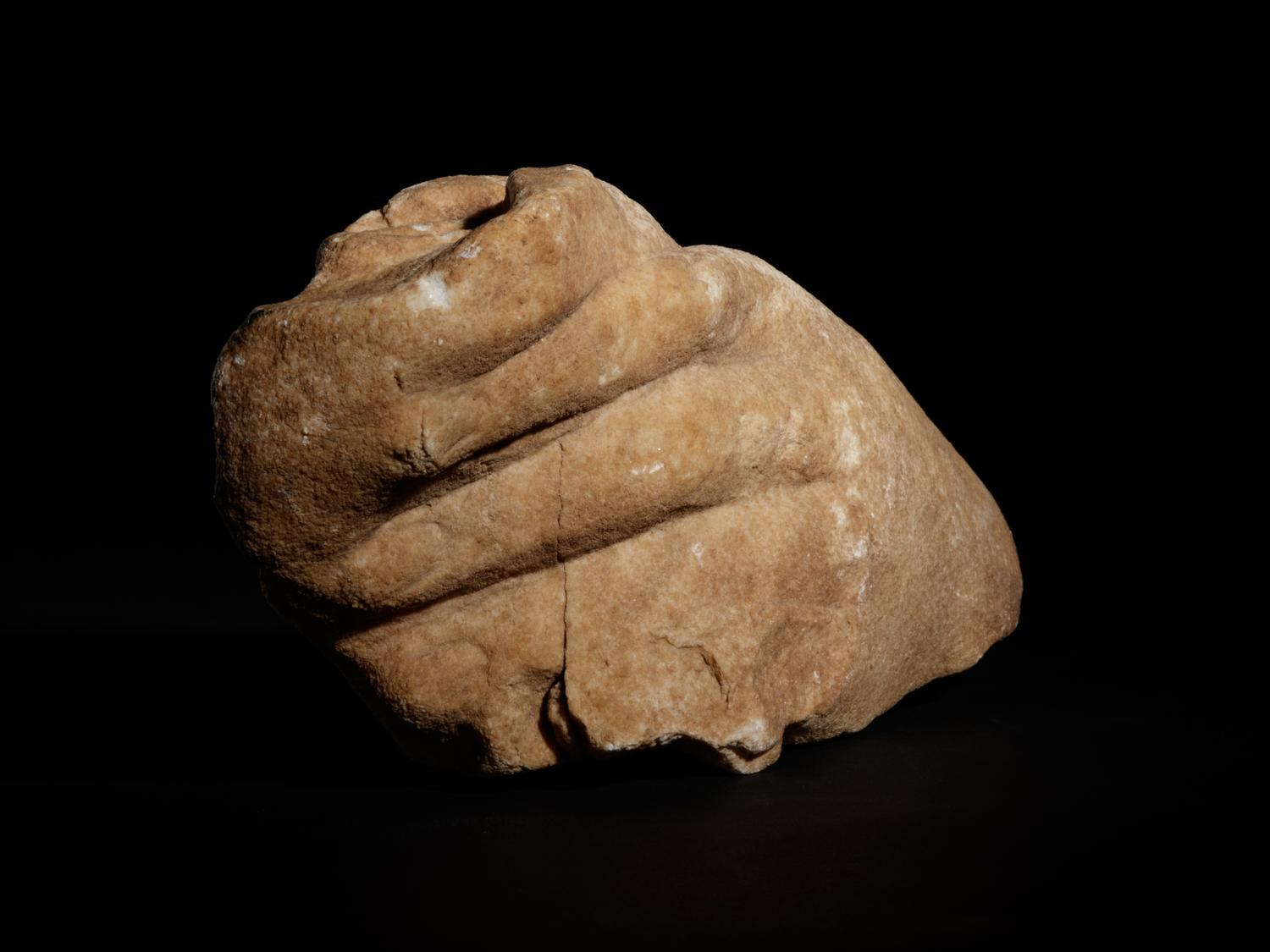 A Roman Marble Over-Lifesized Hand from a Statue