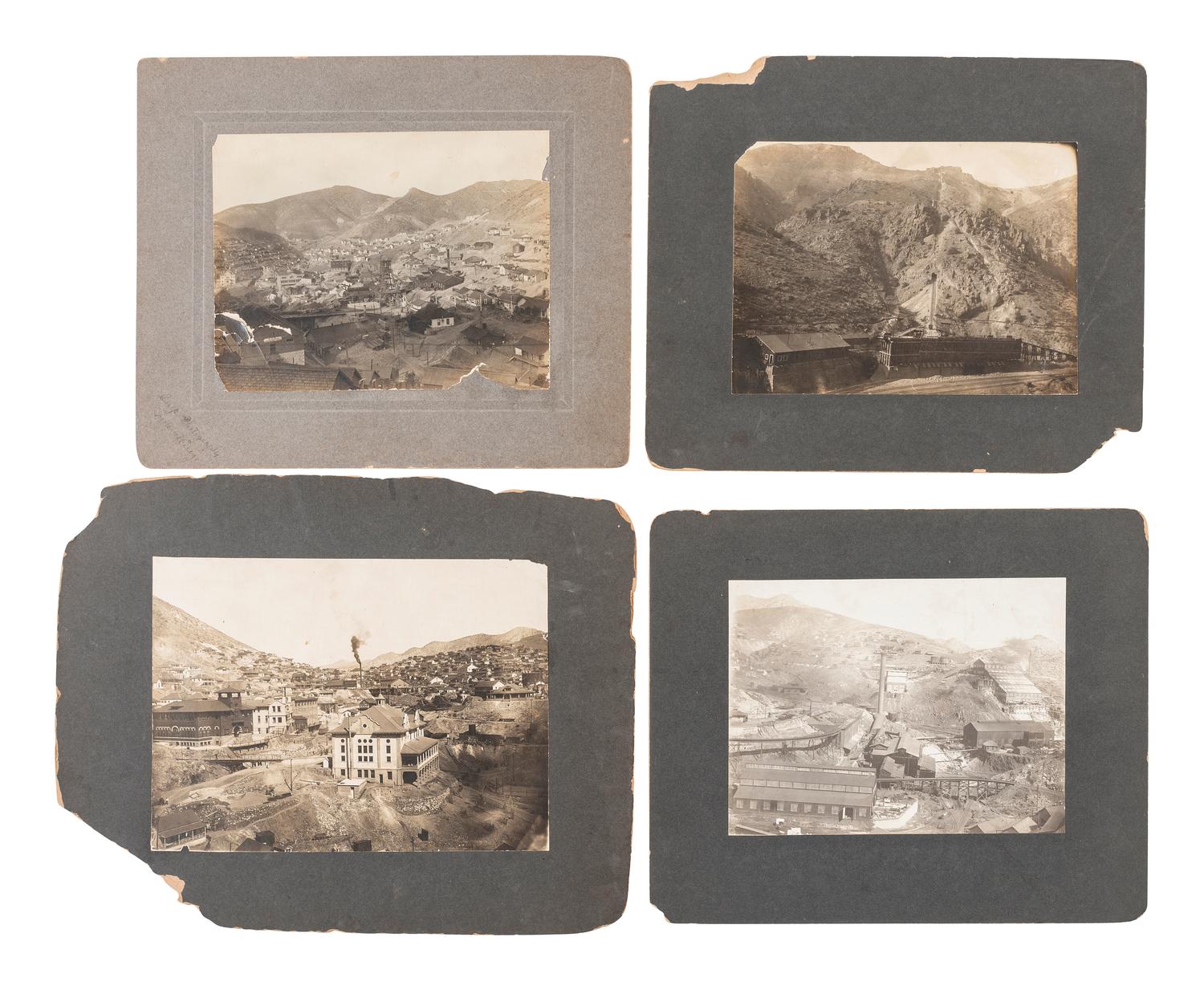 [WESTERN AMERICANA - MINING]. A group of 8 photographs of Morenci, Arizona. Ca early 1900s.