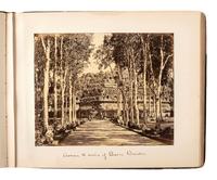 [EARLY PHOTOGRAPHY] -- [INDONESIA]. Album containing photographs of Java [Dutch East Indies]. Ca 1860s.