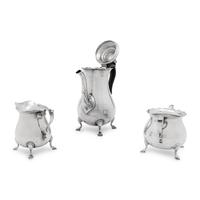 An American Silver Three-Piece Coffee Service