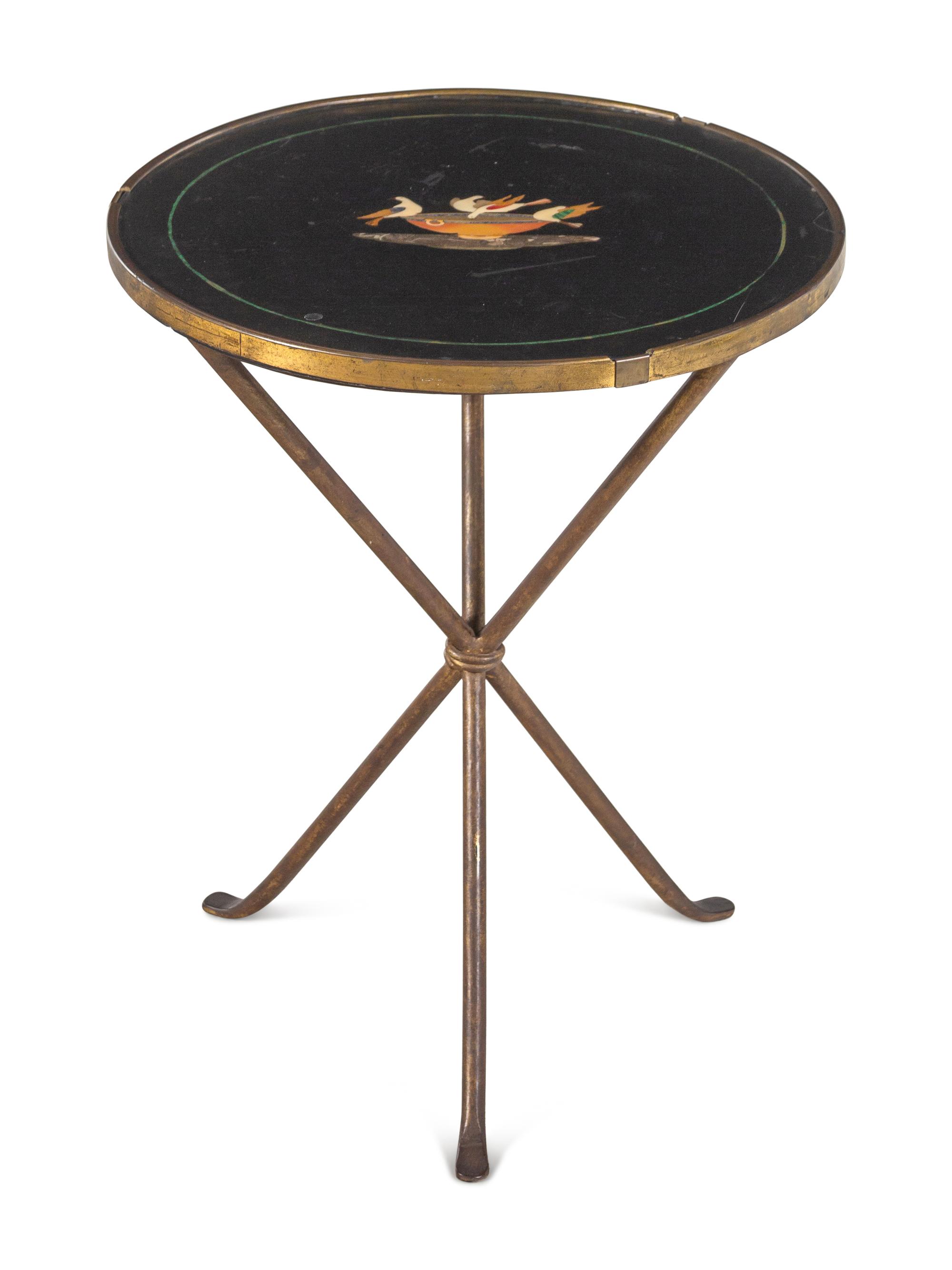 An Italian Pietra Dura-Top Side Table