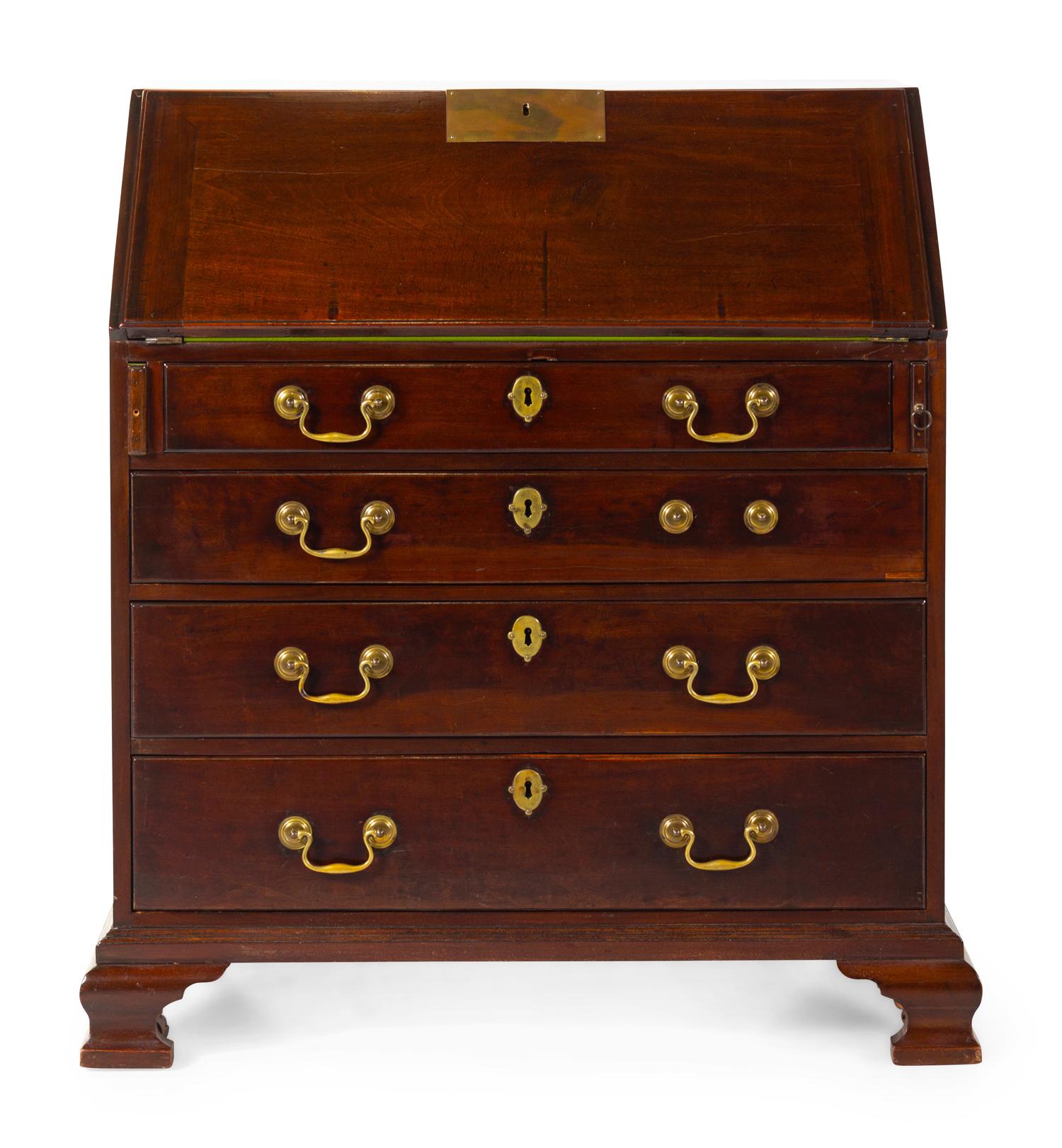 A George III Mahogany Slant-Front Secretary