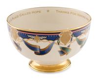 A Lenox Porcelain Millennium Pattern Presentation Bowl from the Clinton Administration