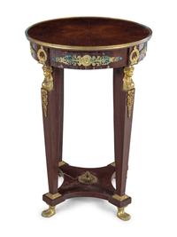 An Empire Style Gilt Metal Mounted Jardinière Stand