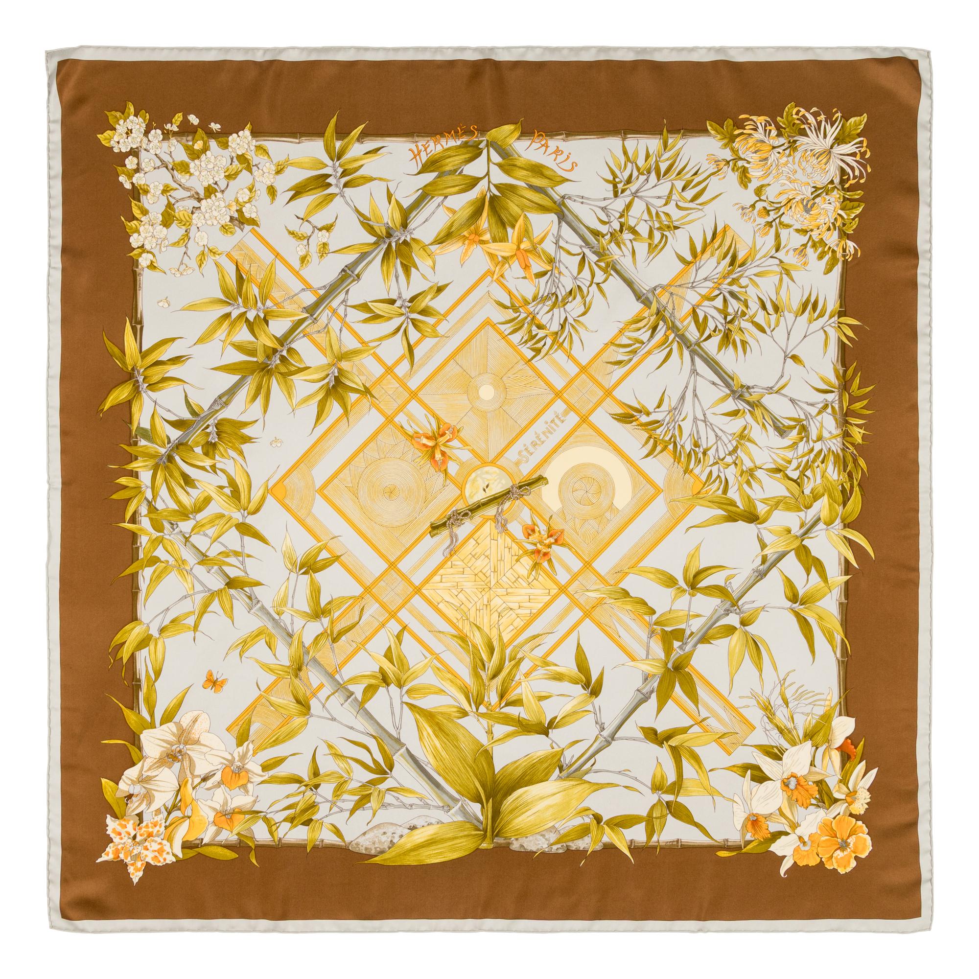 Hermès, Four Silk Scarves 90