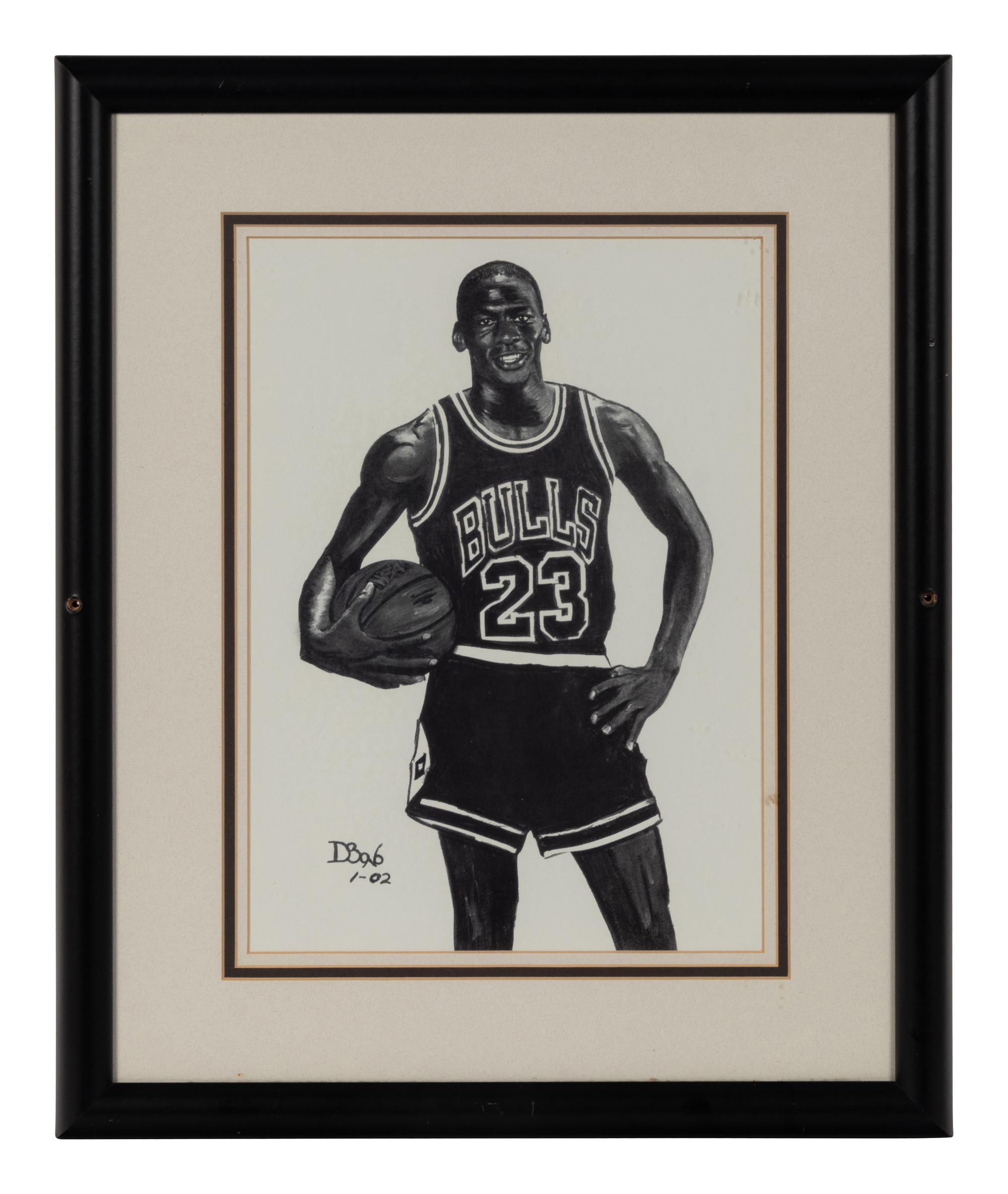 A Group of Five Photographs of Michael Jordan Formerly Displayed at Mike Ditka’s Restaurant