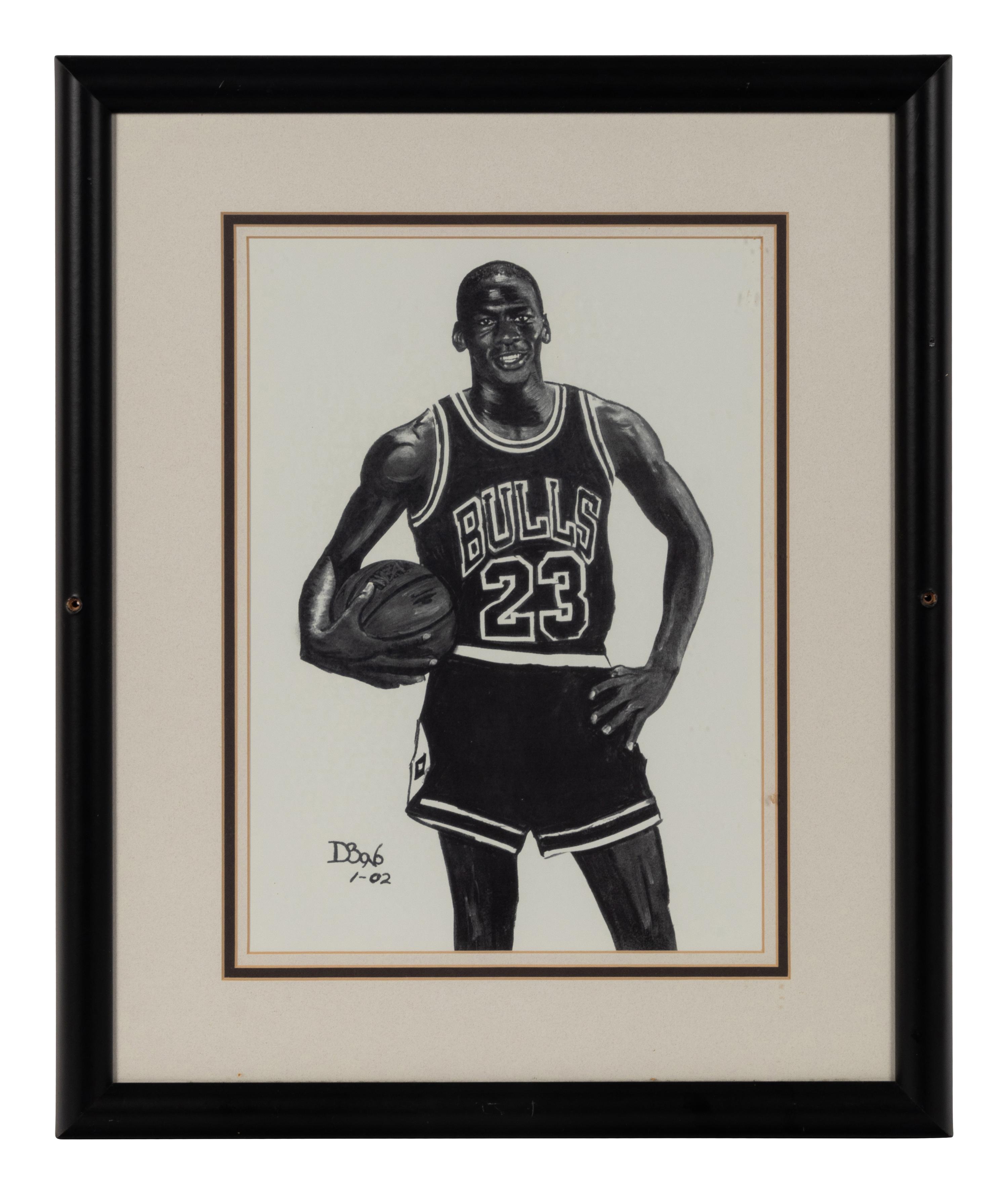 A Group of Five Photographs of Michael Jordan Formerly Displayed at Mike Ditka’s Restaurant