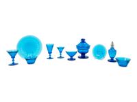 A Set of Regency Cobalt Glassware