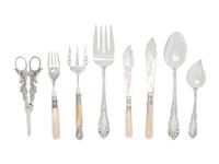 An English Silver-Plate and Mother-of-Pearl Fish Service