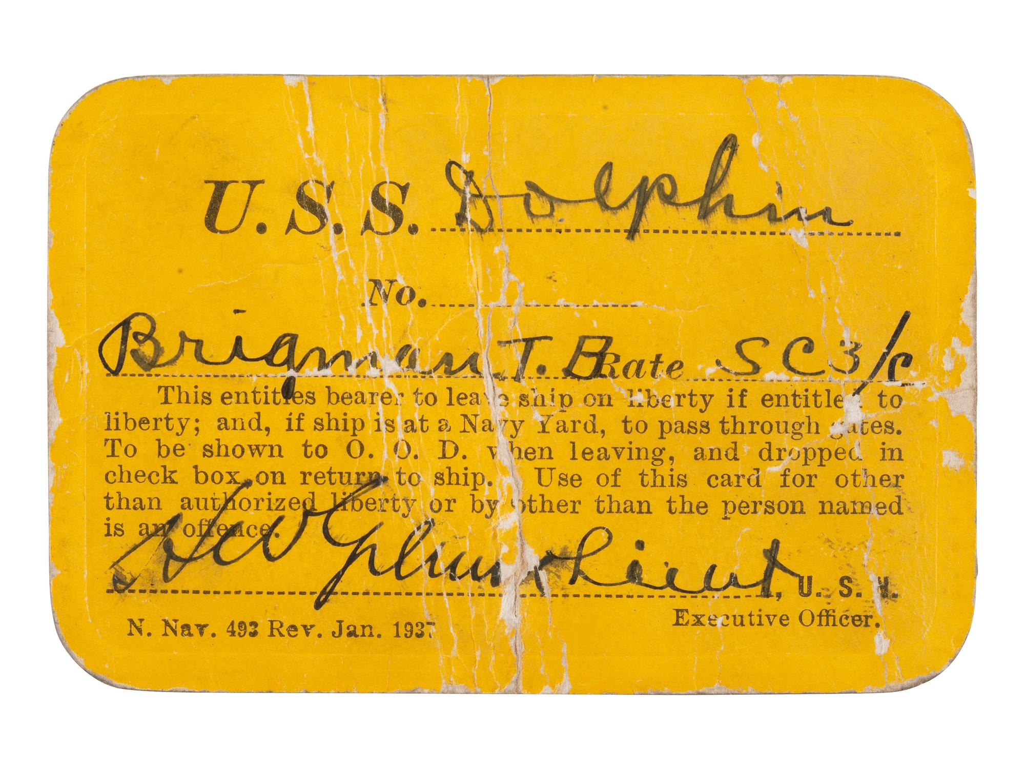 [WWII - NAVY]. 70+ signatures of submariners, PT Boat captains, & anti-U-Boat sailors.