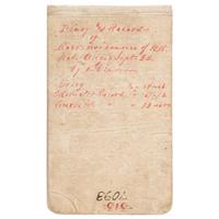 1883 Surveyor's Diary of William B. Lawson, Engineer for the Chicago, Burlington, & Quincy Railroad