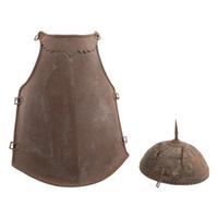 Indian Breastplate and Khula Khud Helmet