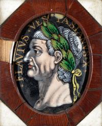 Two Limoges Enamel Oval Portrait Plaques after Jacques Laudin I (French, 1627-1695)