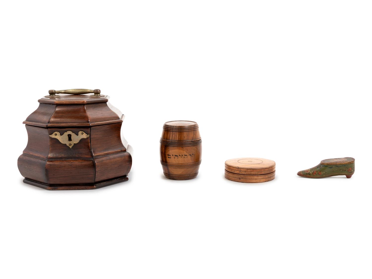 An English Brass Mounted Tea Caddy