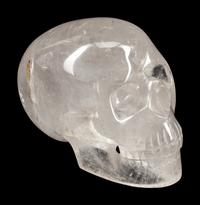 A Large Carved Rock Crystal Model of a Skull