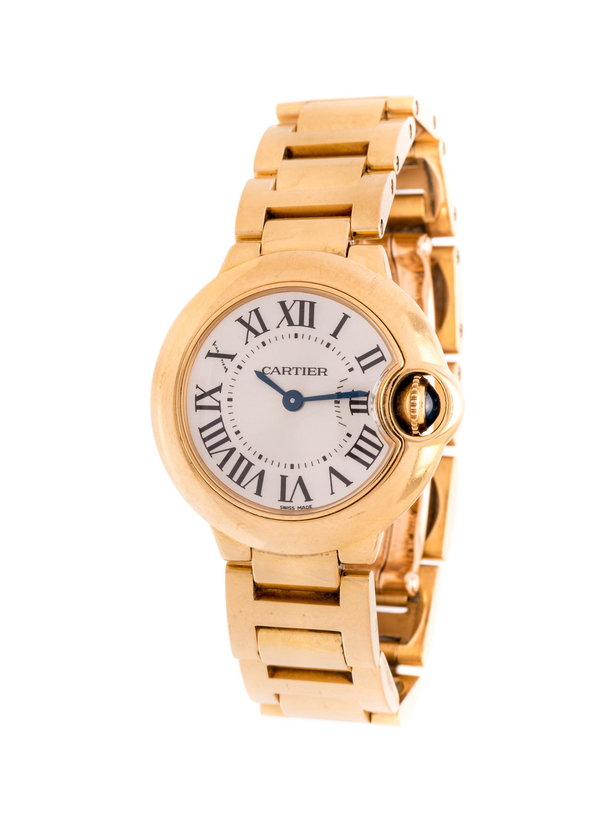 CARTIER, 18K YELLOW GOLD 'BALLON BLEU' WRISTWATCH