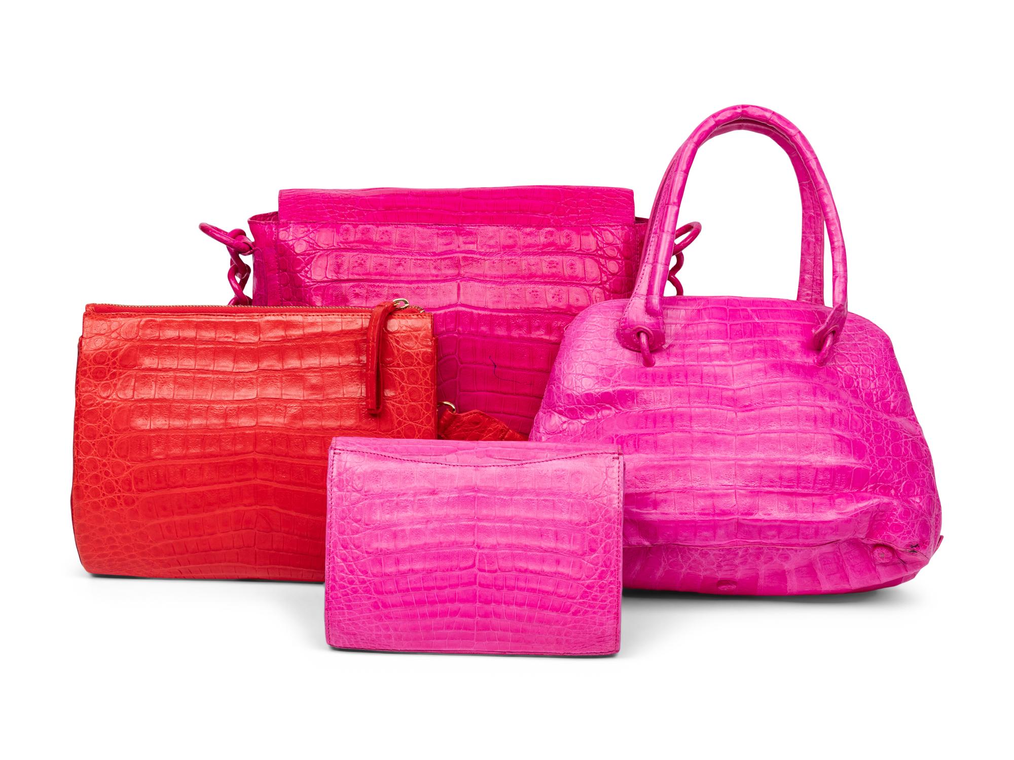 Nancy Gonzalez, Four Pink Bags