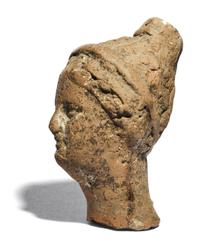 A Greek Terracotta Female Head